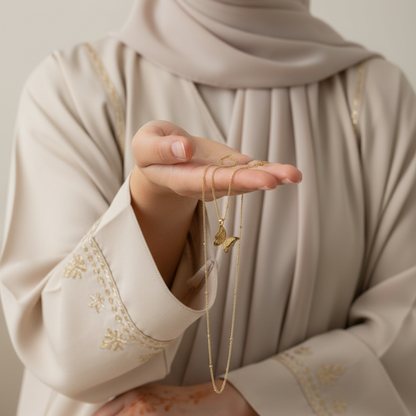 Collier Papillon Sabr & Amal - Patience & Espoir